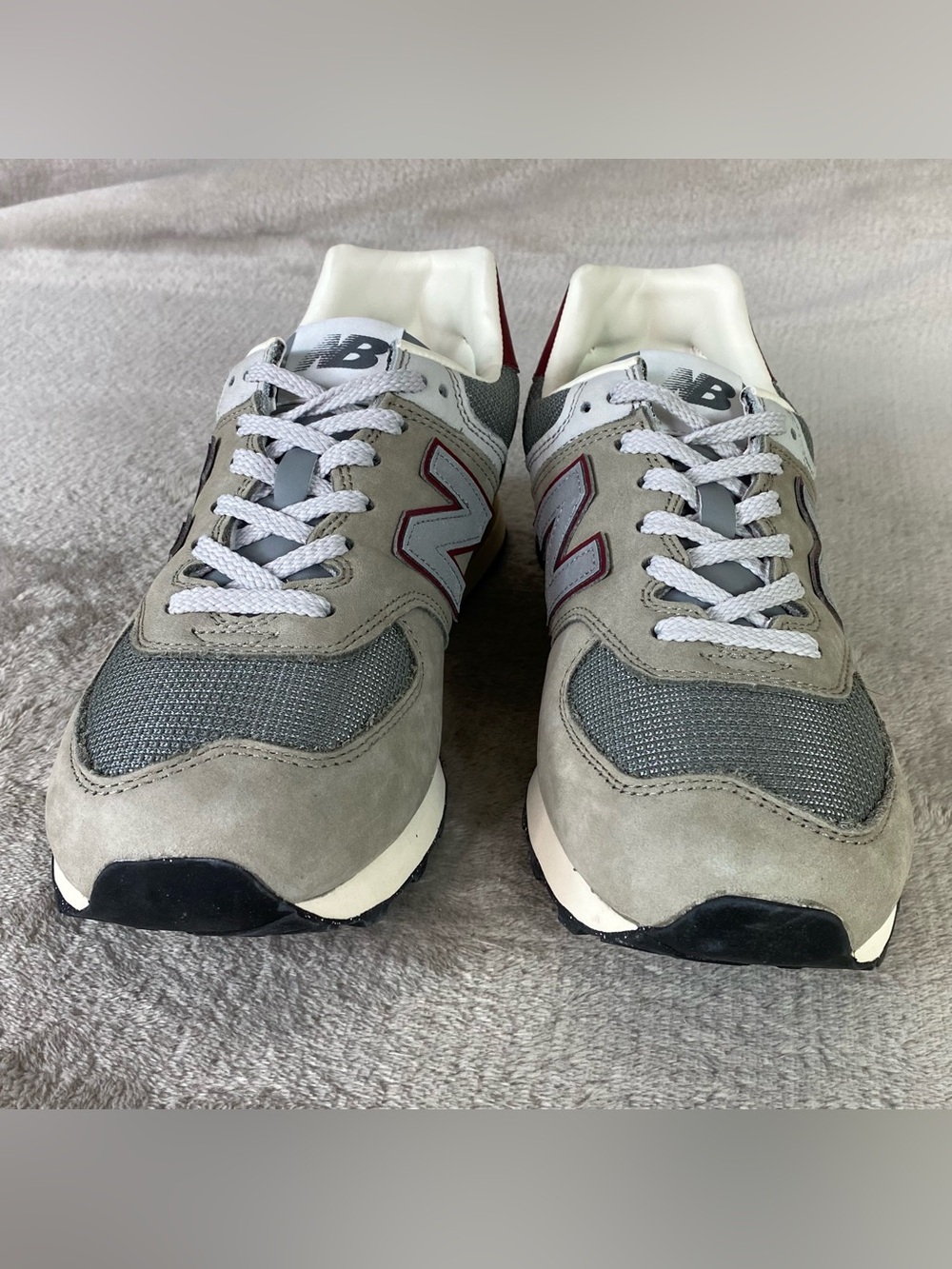 New Balance 574 U574SKB Mens Size 9 Brown Gray Leather Running Shoes NEW - Picture 5 of 10